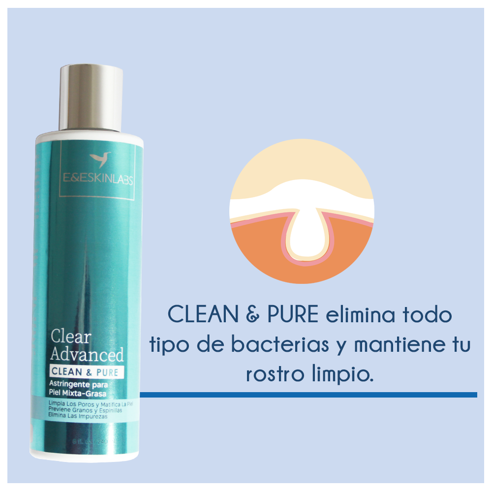 Loción Astringente - Clean & Pure 240 ml